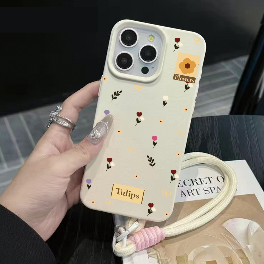 Phone Cases With Straps - Tulpen-Schleifenband-Handyhülle für iPhone 17 16 15