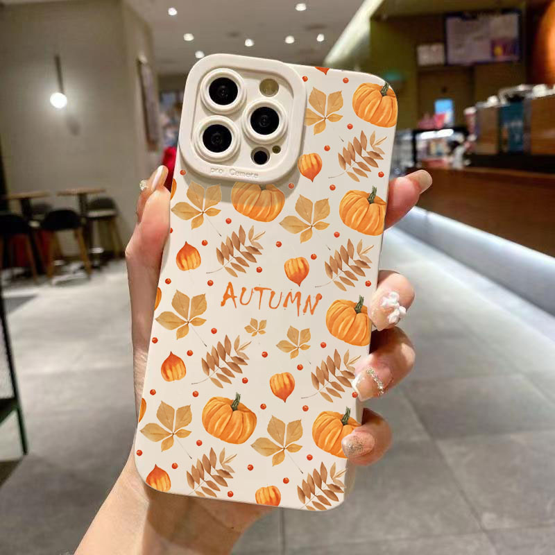 Phone Cases Xiaomi 15 - Herbst Ahornblätter Kürbis Muster Design Telefon