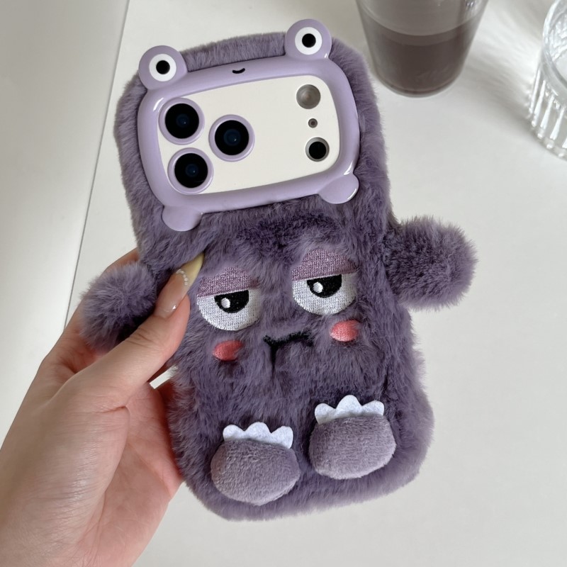 Phone Cases Iphone 16 Pro Max - Niedliche Cartoon-Handyhüllen mit lustigem Schlafgesicht für