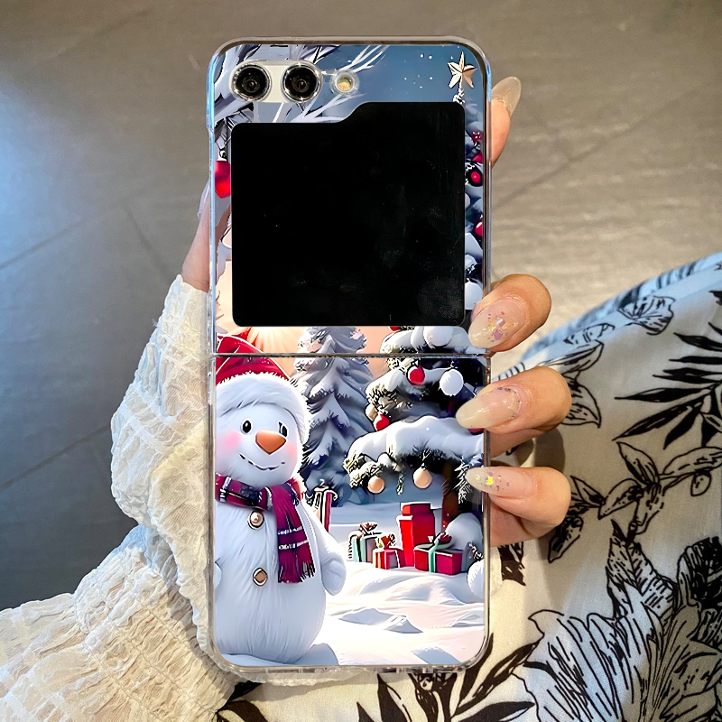 Phone Cases Samsung - Weihnachts-Schneemann-Elch-Handyhülle für Samsung Galaxy Z Flip