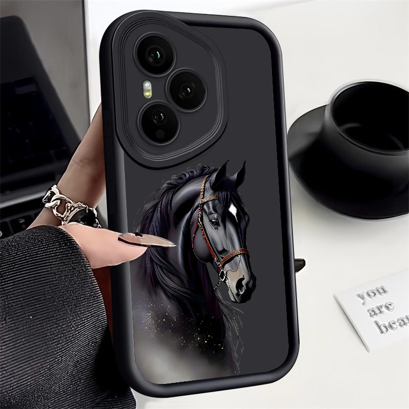Phone Cases Honor - Kreative Pferdemuster-Handyhülle für Honor 400 200