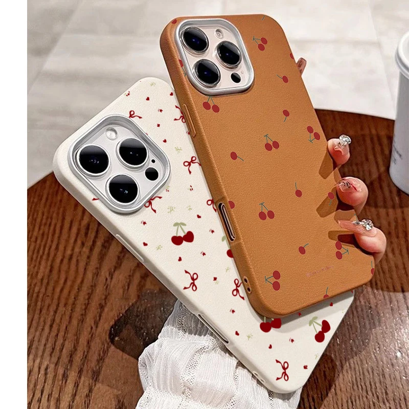 Phone Cases Xiaomi 15 - INS Niedliche Cartoon-Kirschmuster-Handyhülle für Xiaomi Poco