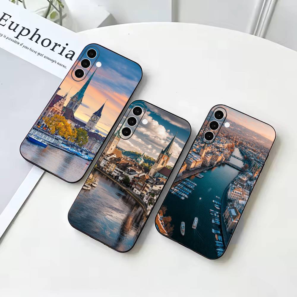 Zurich Phone Cases - Zurich Inspired – schwarze, weiche Silikon-Handyhülle