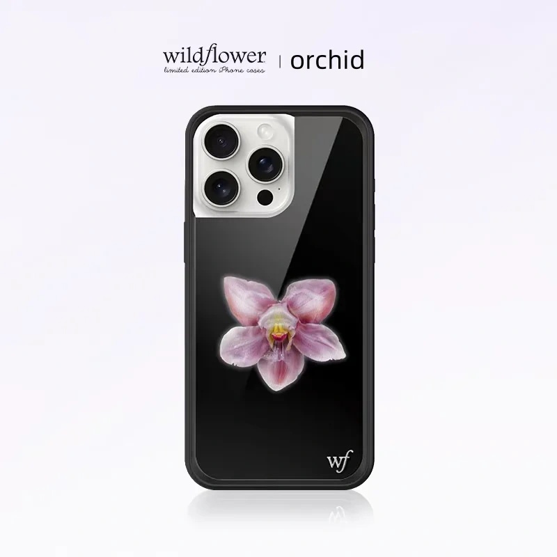 Phone Cases Wildflower - Wildflower INS Schwarz Lila Rosa Blühende