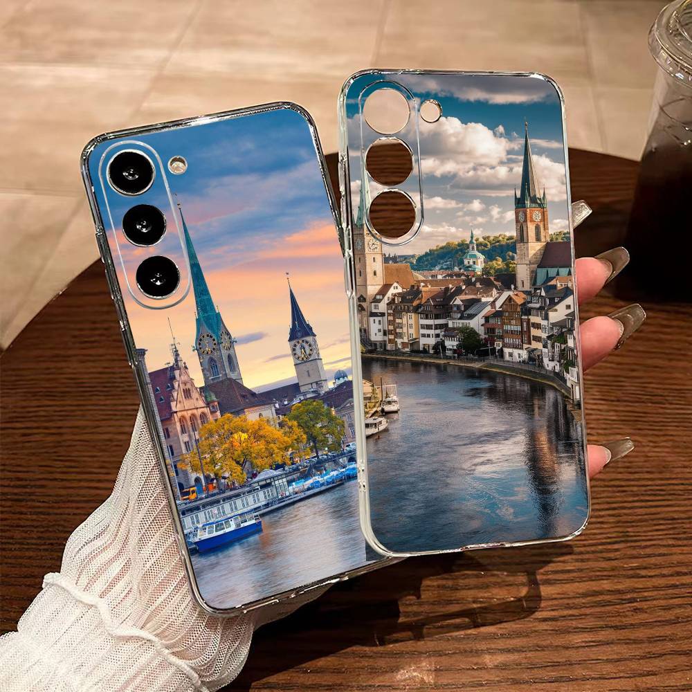 Zurich Phone Cases - Zurich Inspired Transparente Handyhülle für Samsung