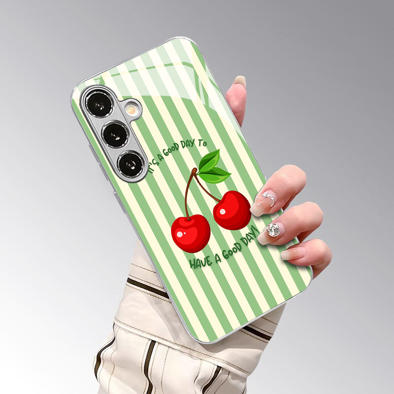 Kirschstreifenmuster 2D Handyh – Phone Cases Cherry Bewertung und Preis