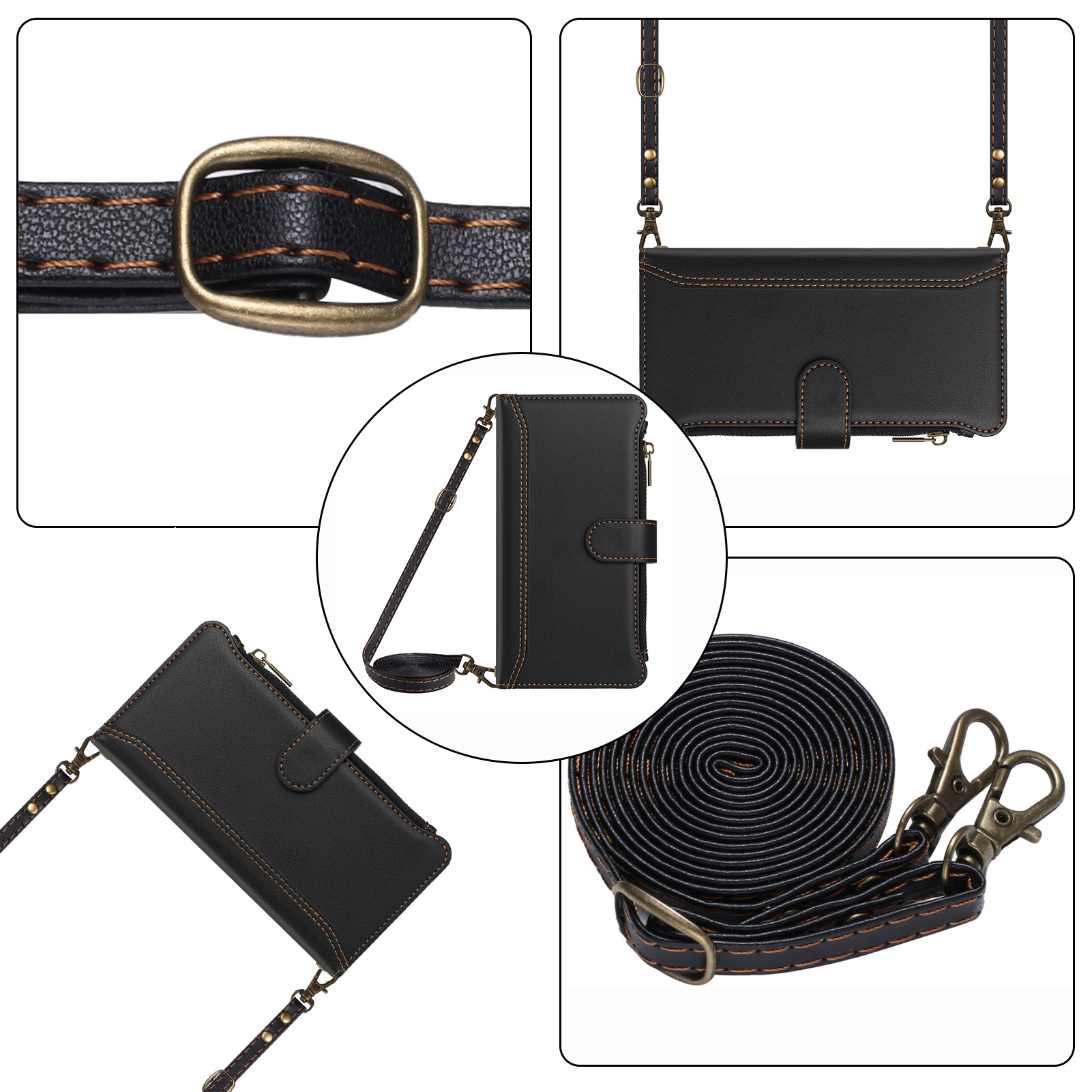 PU-Leder Crossbody Flip Wallet – Flip Leather Case Bewertung und Preis