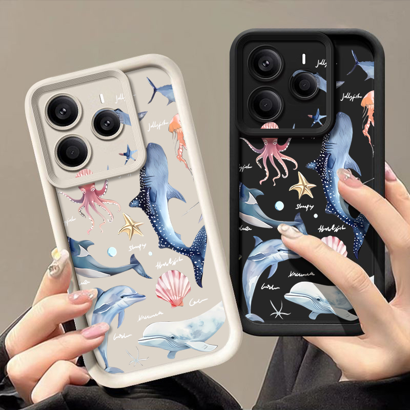 Niedliche Delfin-Muster Weiche – Phone Cases Xiaomi 15 Bewertung und Preis