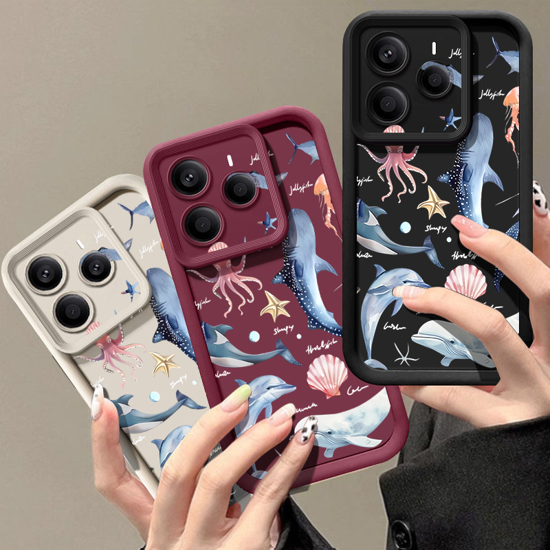 Niedliche Delfin-Muster Weiche – Phone Cases Xiaomi 15 Bewertung und Preis