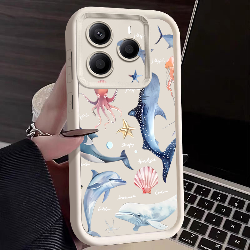Niedliche Delfin-Muster Weiche – Phone Cases Xiaomi 15 Bewertung und Preis
