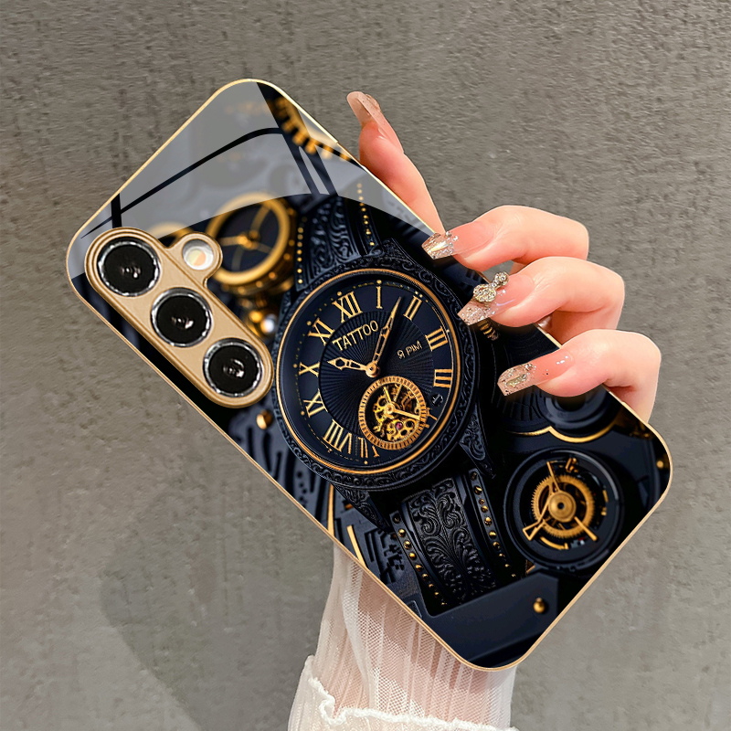 Mechanische Golduhr-Muster 2D  – Phone Cases Metal Bewertung und Preis