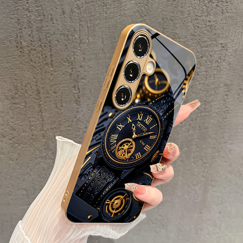 Mechanische Golduhr-Muster 2D  – Phone Cases Metal Bewertung und Preis