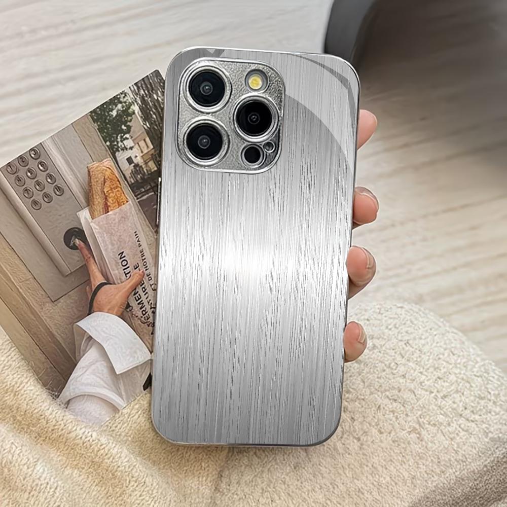 Silbernes Metallmuster, gehärt – Phone Cases Metal Bewertung und Preis