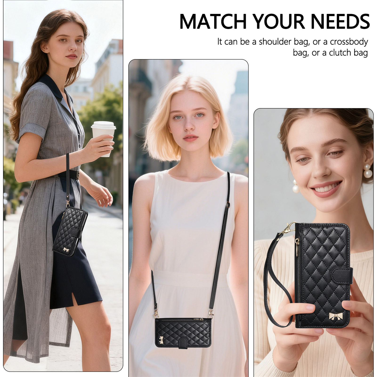 PU-Leder Reißverschluss-Crossb – Flip Leather Case Bewertung und Preis