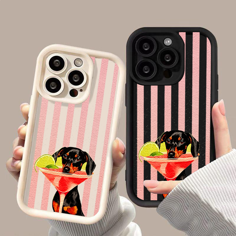 Niedliche Hunde-Streifenmuster – Phone Cases Xiaomi 15 Bewertung und Preis