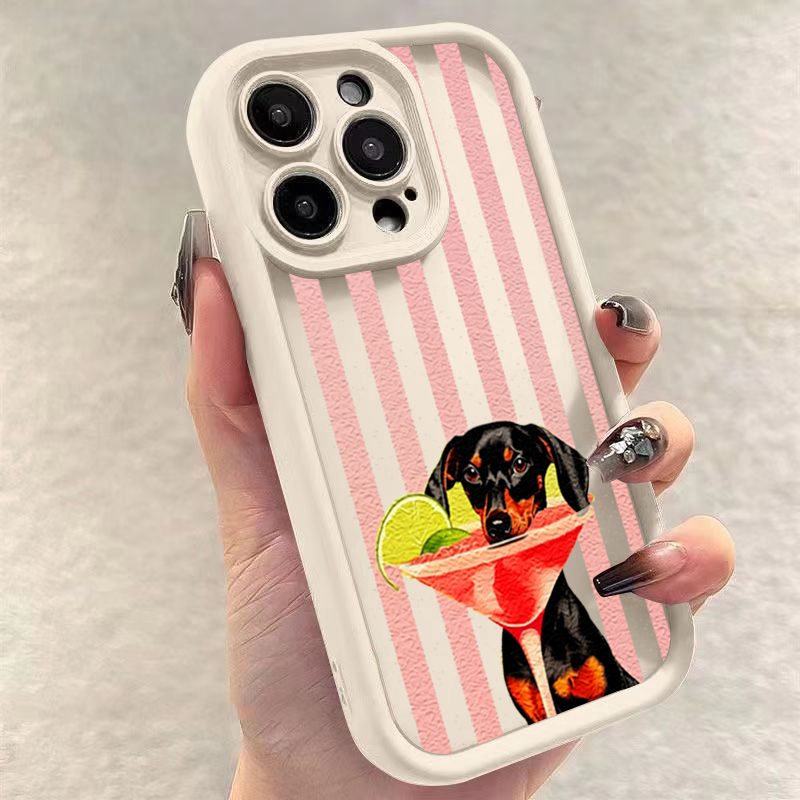 Niedliche Hunde-Streifenmuster – Phone Cases Xiaomi 15 Bewertung und Preis