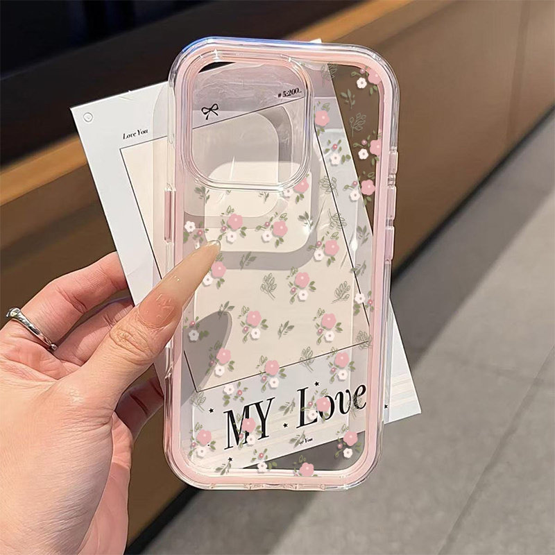 Grüne Blätter Rosa Blume 2-in- – Phone Cases Like Loopy Bewertung und Preis