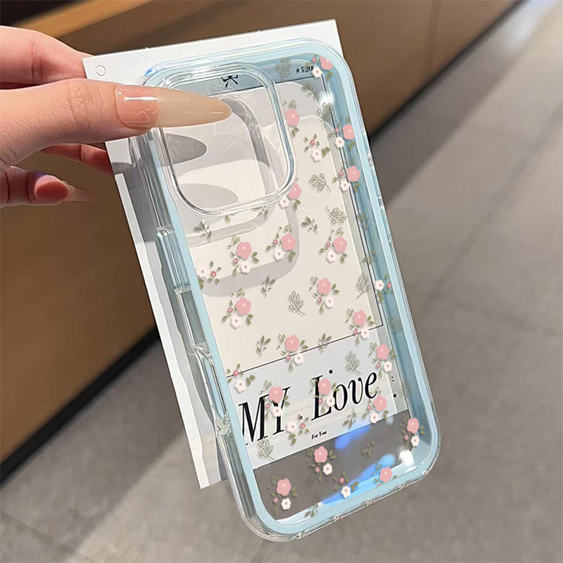 Grüne Blätter Rosa Blume 2-in- – Phone Cases Like Loopy Bewertung und Preis