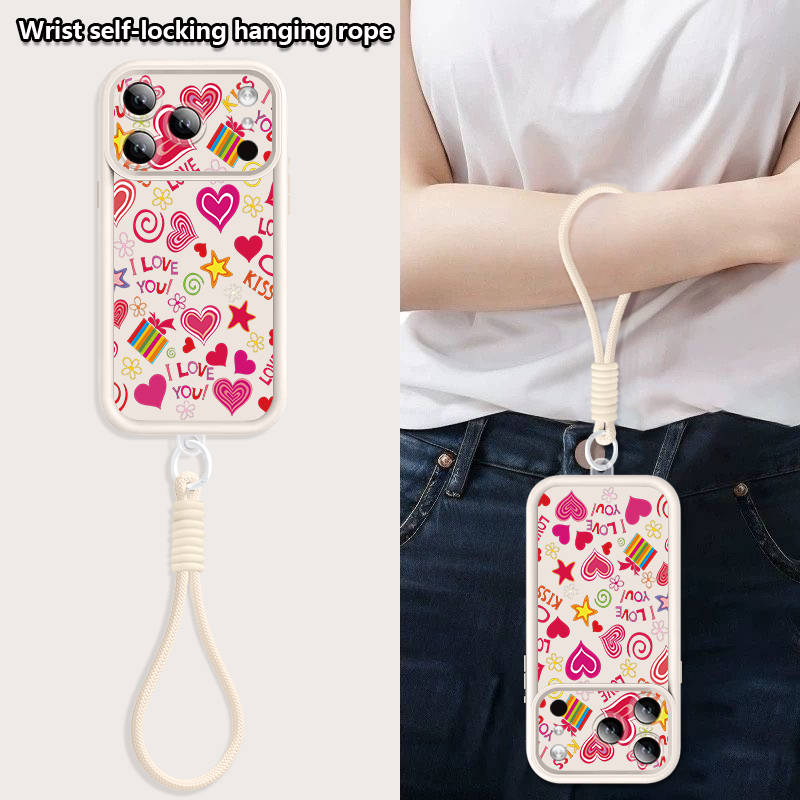 Herzmuster-Hülle mit Trageriem – Phone Cases With Straps Bewertung und Preis