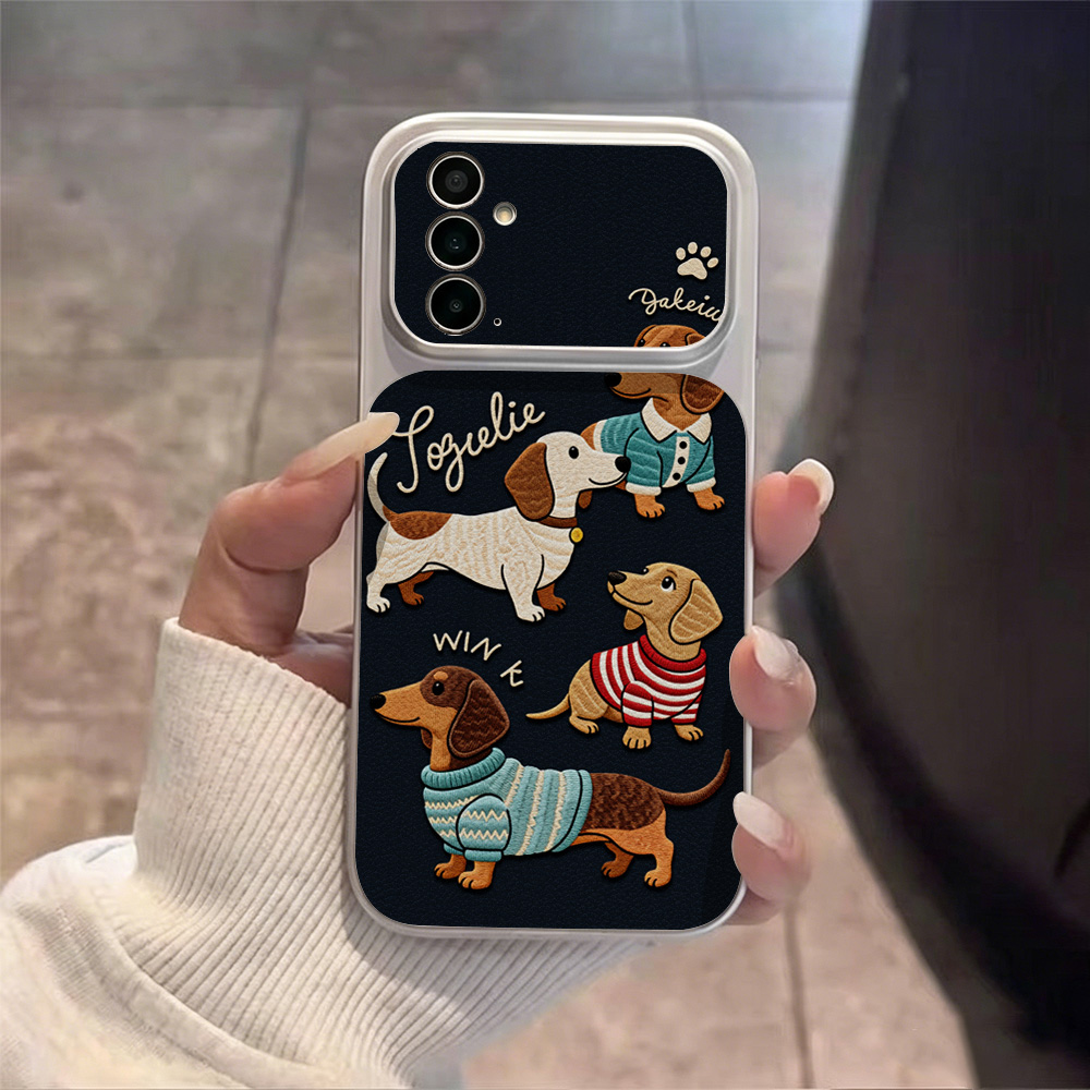 Cartoon-Welpen-Leder-Handyhüll – Phone Cases Galaxy A16 5G Bewertung und Preis