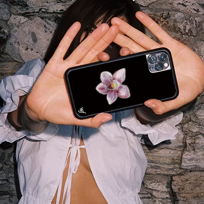 Wildflower INS Schwarz Lila Ro – Phone Cases Wildflower Bewertung und Preis