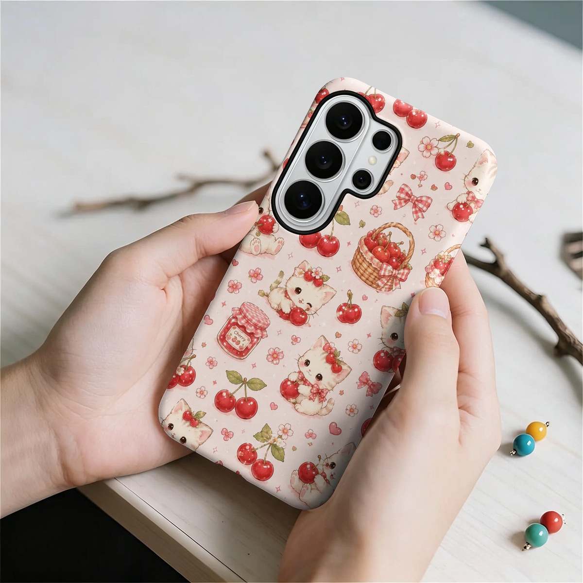 Niedliches Kätzchen-Kirschmust – Phone Cases Cherry Bewertung und Preis