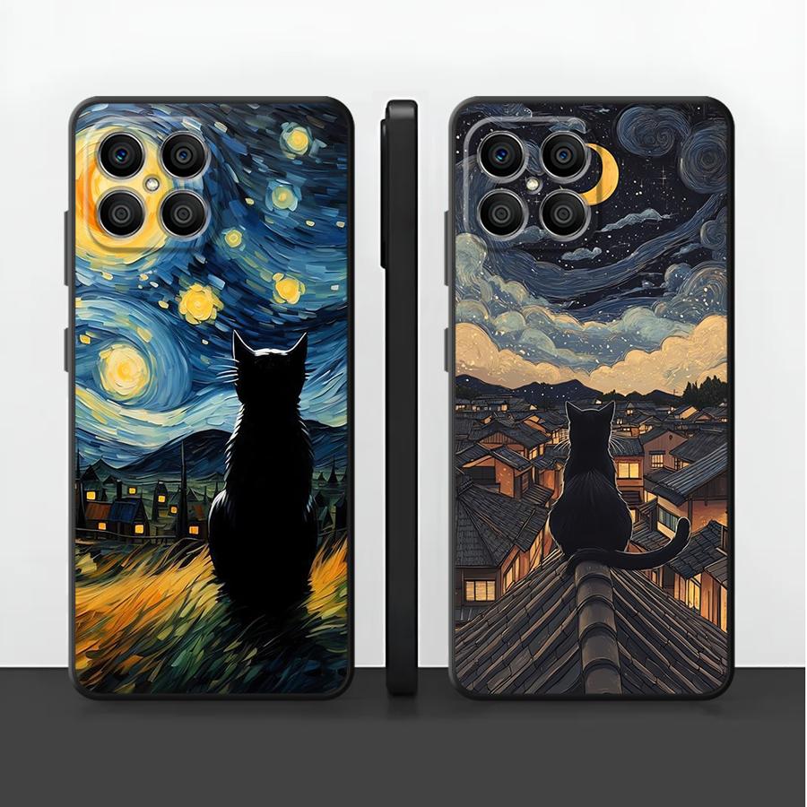 Van Gogh Sternennacht Katzen-H – Phone Cases Honor Bewertung und Preis