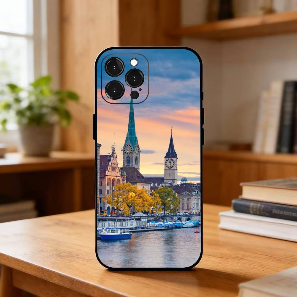 Zurich-Inspirierte Weiche Schw – Zurich Phone Cases Bewertung und Preis