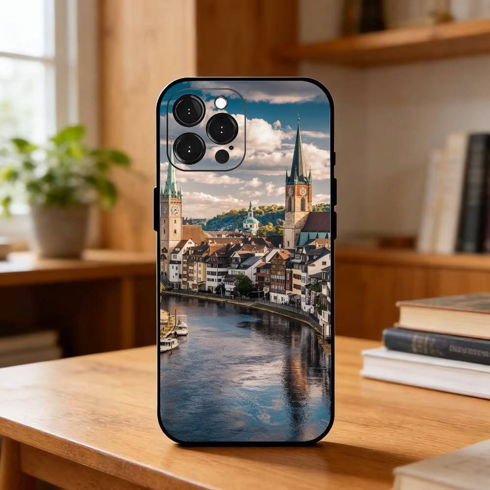 Zurich-Inspirierte Weiche Schw – Zurich Phone Cases Bewertung und Preis
