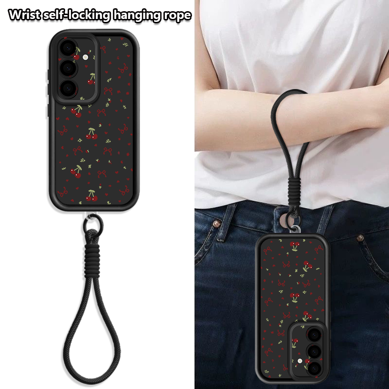 Kleines Kirschmuster Lanyard-H – Phone Cases With Straps Bewertung und Preis