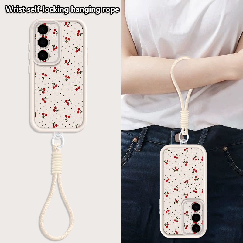Kleines Kirschmuster Lanyard-H – Phone Cases With Straps Bewertung und Preis