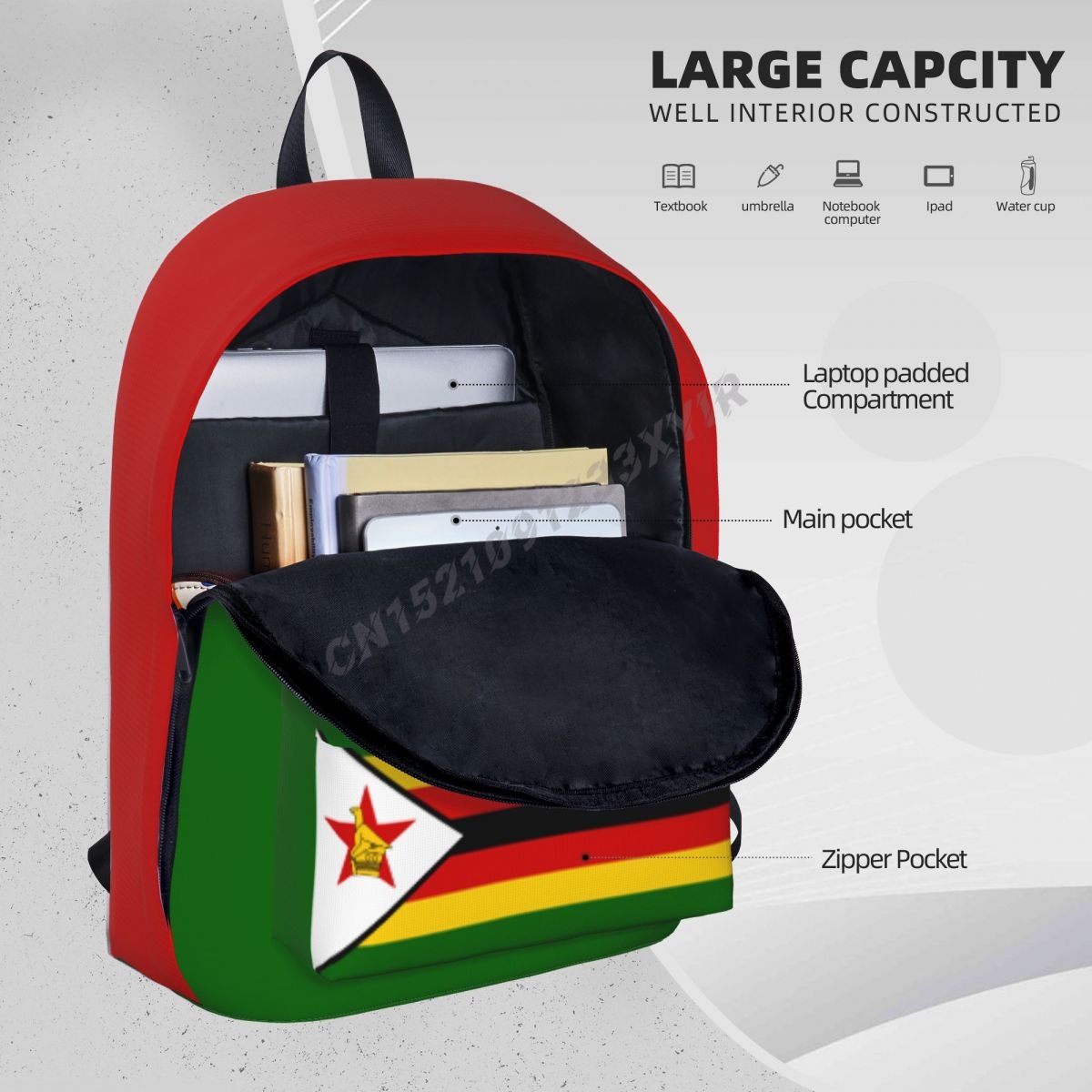 Unisex Rucksack Simbabwe Flagg – Phone Cases Zimbabwe Bewertung und Preis