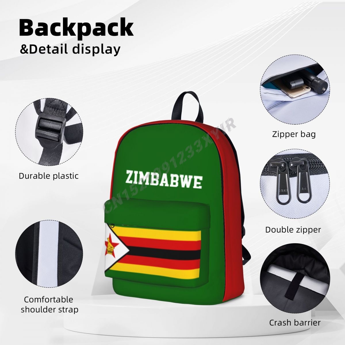 Unisex Rucksack Simbabwe Flagg – Phone Cases Zimbabwe Bewertung und Preis