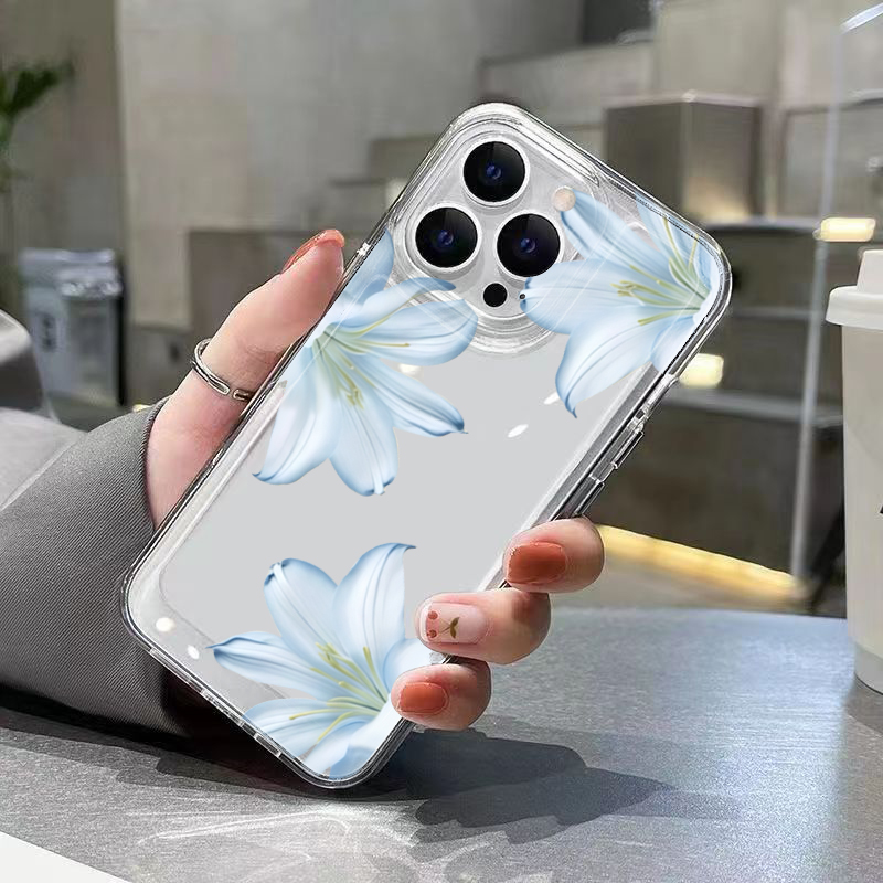 Modische, exquisite weiße Lili – Phone Cases Iphone 16 Pro Max Bewertung und Preis