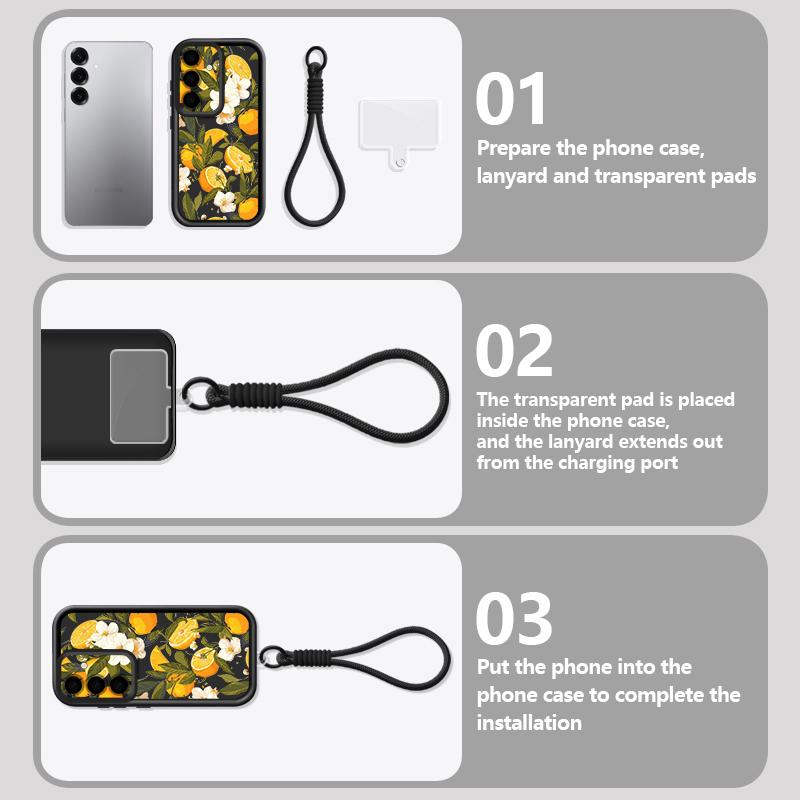 Blumenmuster Lanyard Handyhüll – Phone Cases Galaxy A16 5G Bewertung und Preis